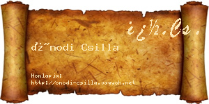 Ónodi Csilla névjegykártya